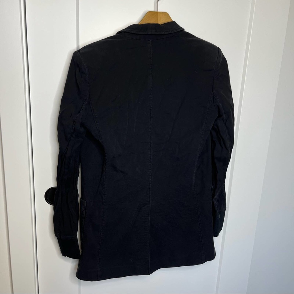 Helmut Lang Black Single Button Shoulder Pad Over… - image 5